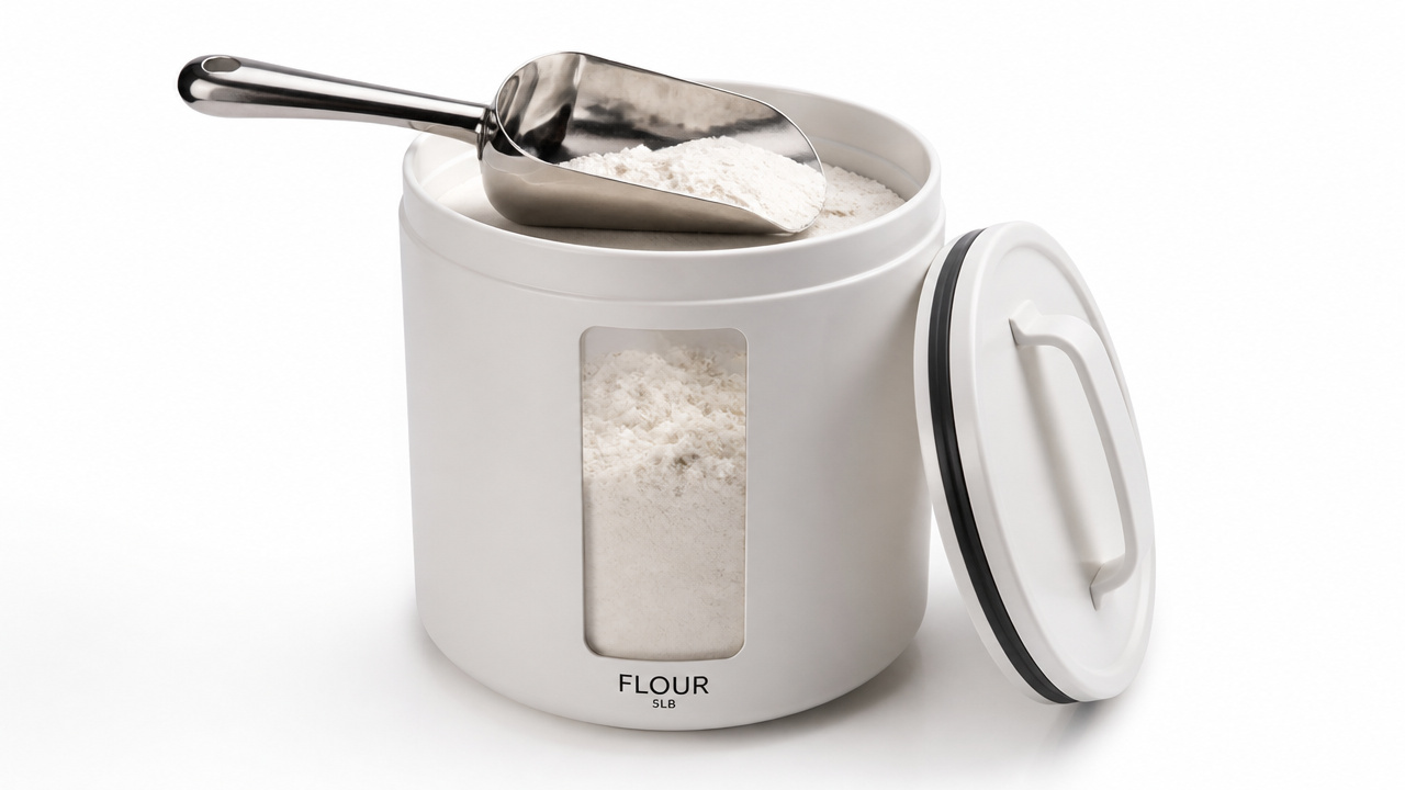 best container for 5 lb flour