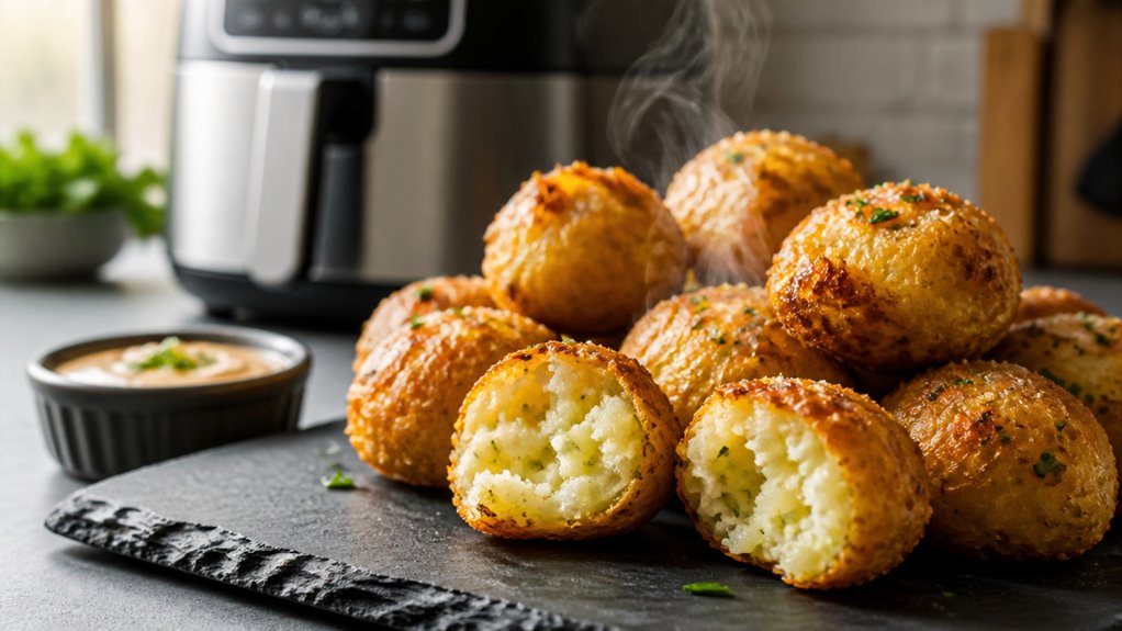 crispy air fried potato balls