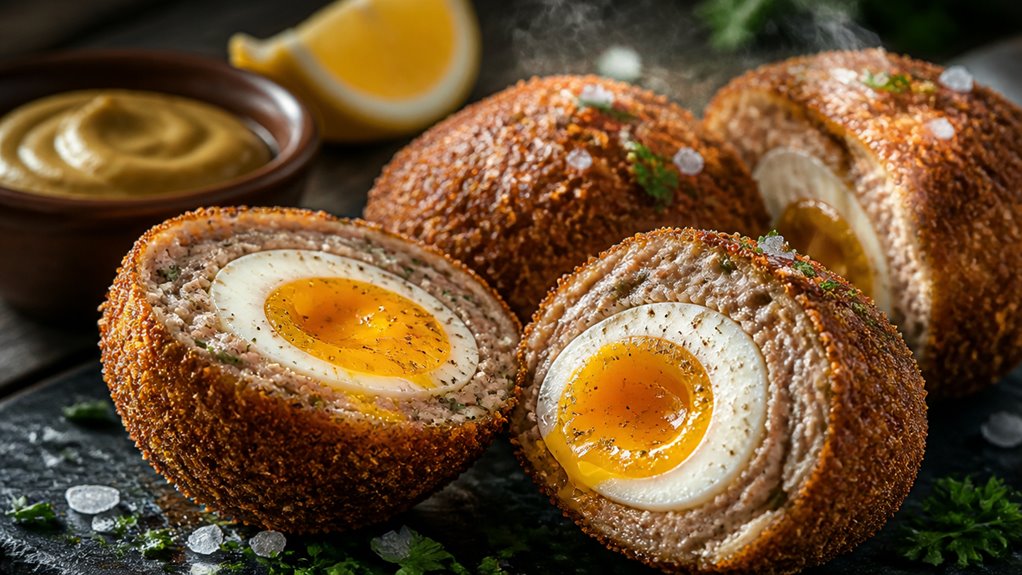 crispy air fried scotch eggs