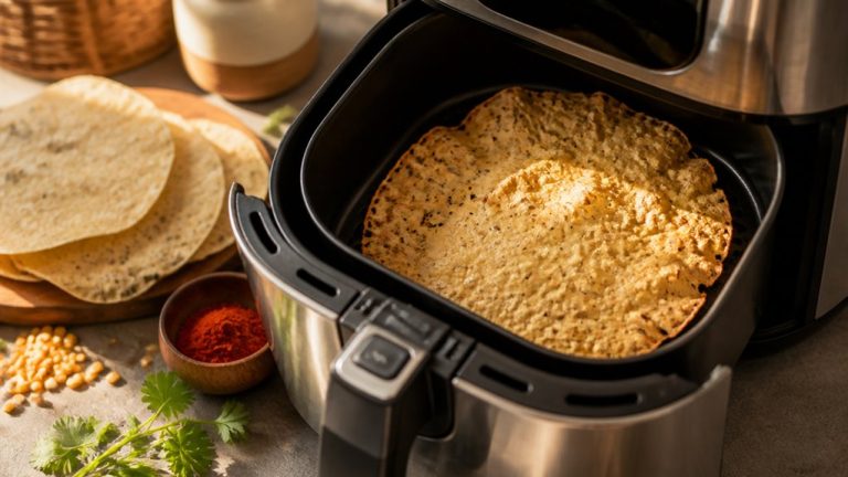 air fried papadama snack method