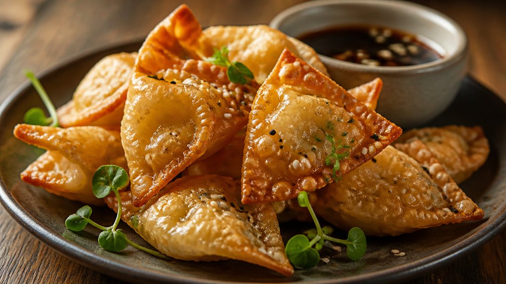 crispy air fried wontons