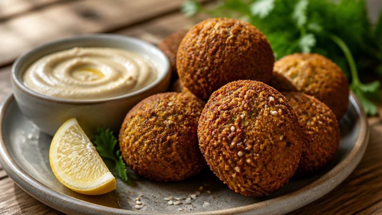 crispy chickpea air fried falafel