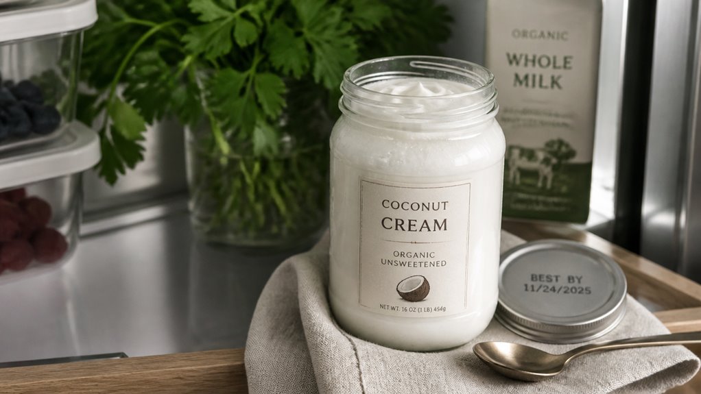 refrigerated coconut cream shelf life