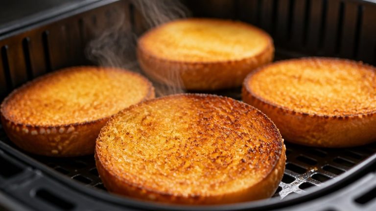 air fried buttery toasted buns