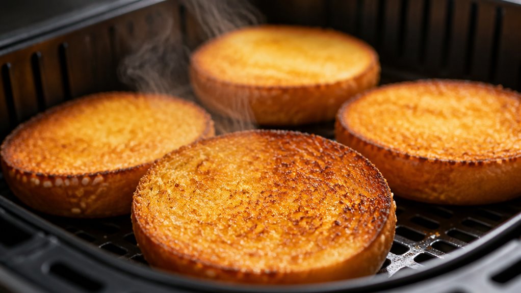 air fried buttery toasted buns