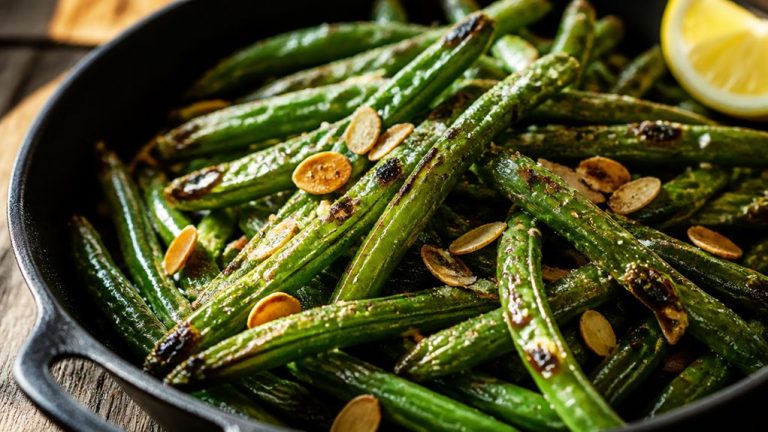 crispy air fried green beans