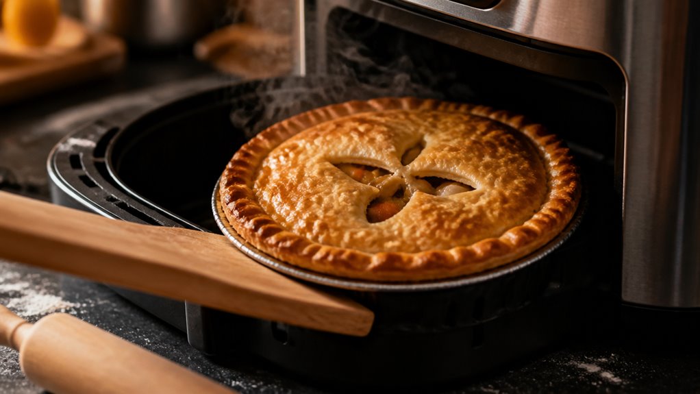 yes air fry frozen potpie